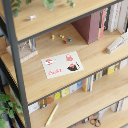 Crochet-Themed Sticker Sheets - Perfect for Crafters, Scrapbooking, DIY Projects, Gifts for Yarn Lovers, Home Decor