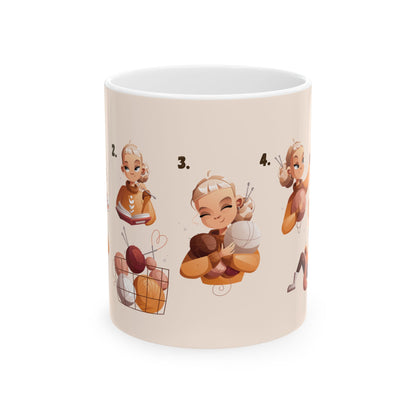 Hermosa taza tematica de crochet / Beautiful crochet themed mug