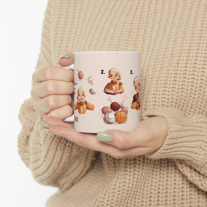Hermosa taza tematica de crochet / Beautiful crochet themed mug